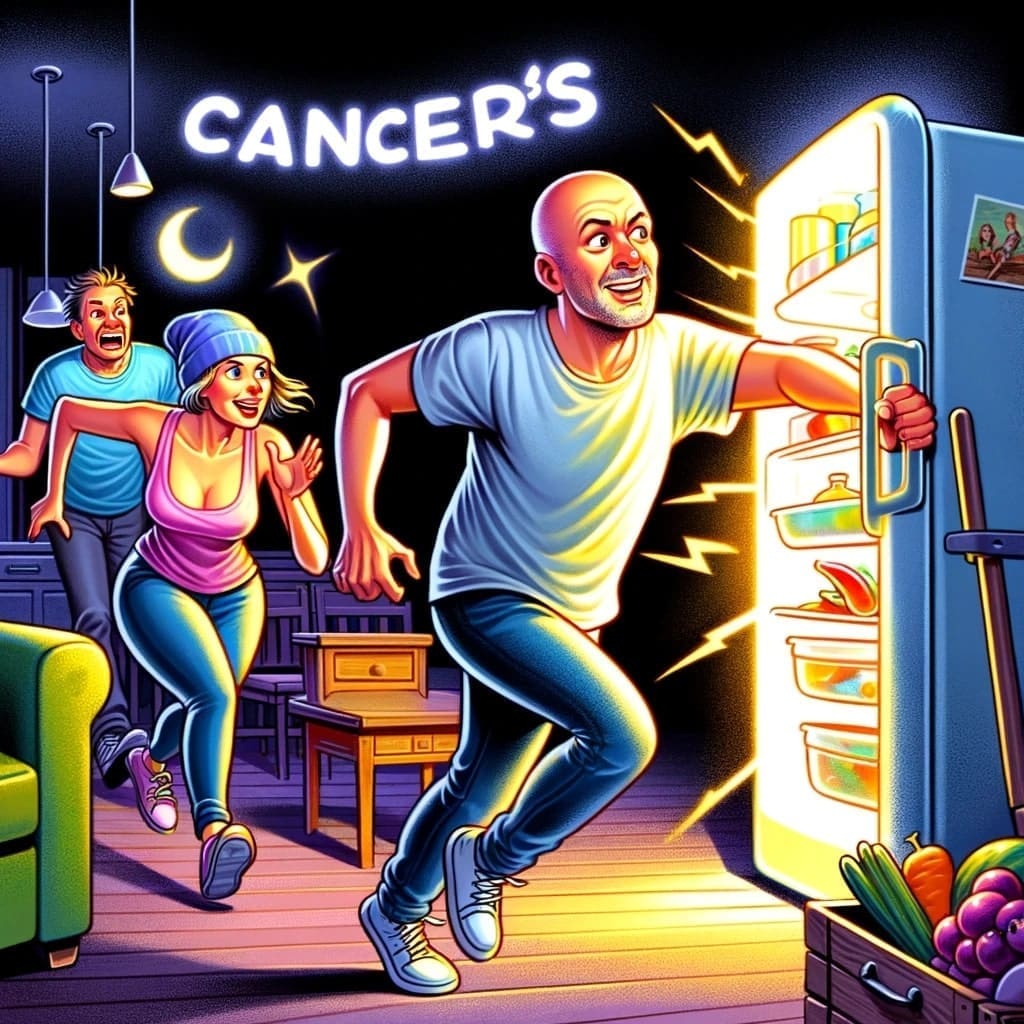 Cancer's Idea of Adventure- From the Sofa to the Fridge