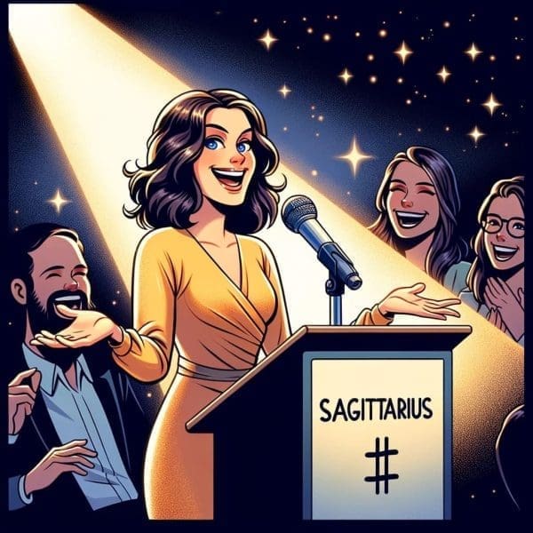 Sagittarius and Public Speaking: Making Speeches Sound Like Stand-Up Comedy