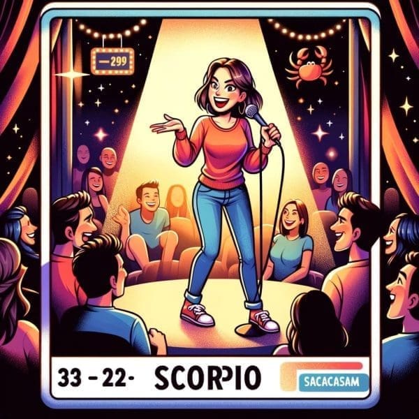 The Scorpio's Comedy Night- Stand-Up, Sarcasm, and Scorpio Humor