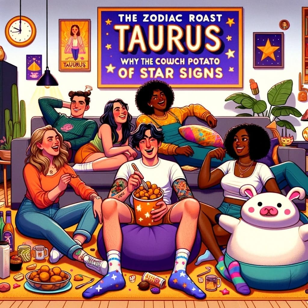 The Zodiac Roast- Why Taurus is the Couch Potato of Star Signs