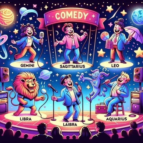 The Zodiac’s Stand-Up Comedians- Unveiling the 6 Funniest Signs