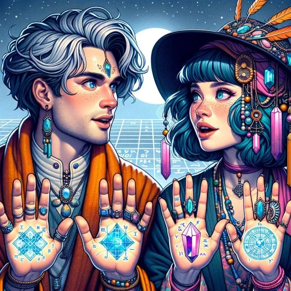 Astrological Palmistry and Crystal Grids: Amplifying Hand Energies