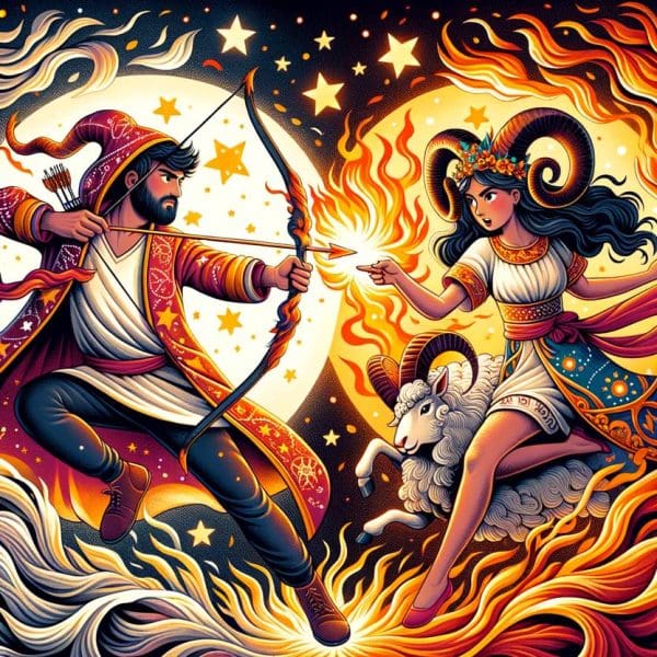 The Sagittarius-Aries Dynamic: Exploring the Fire Sign Chemistry