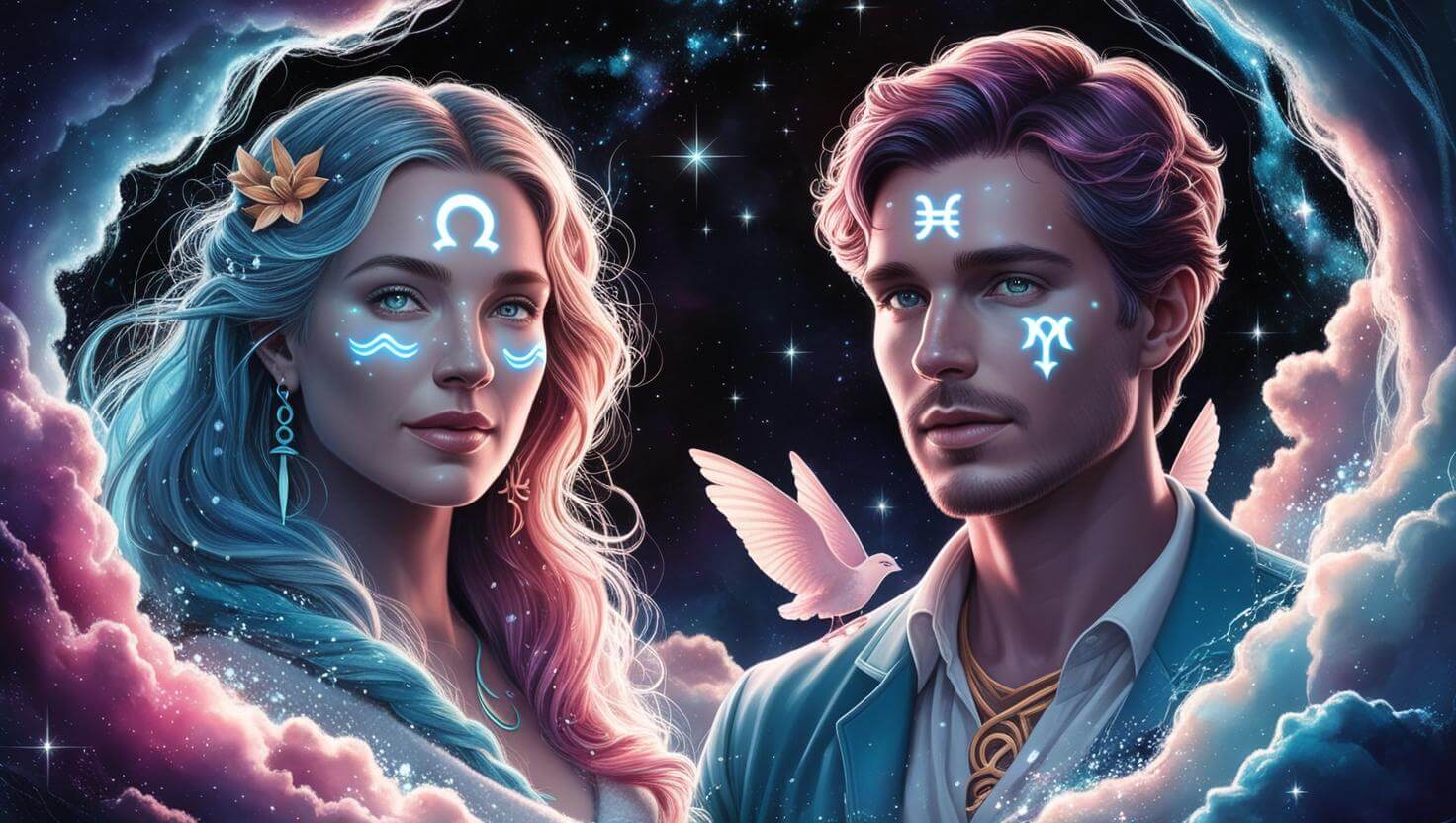 Aquarius Woman and Pisces Man - Love Compatibility Calculator