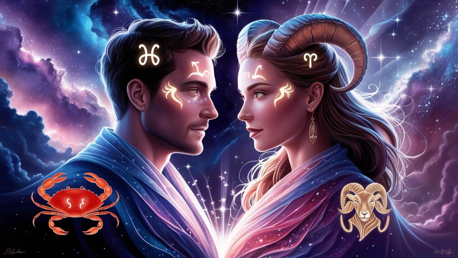 Cancer Man and Aries Woman - Love Compatibility Calculator