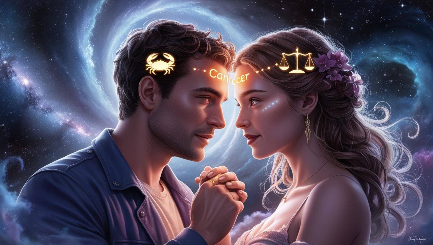 Cancer Man and Libra Woman - Love Compatibility Calculator