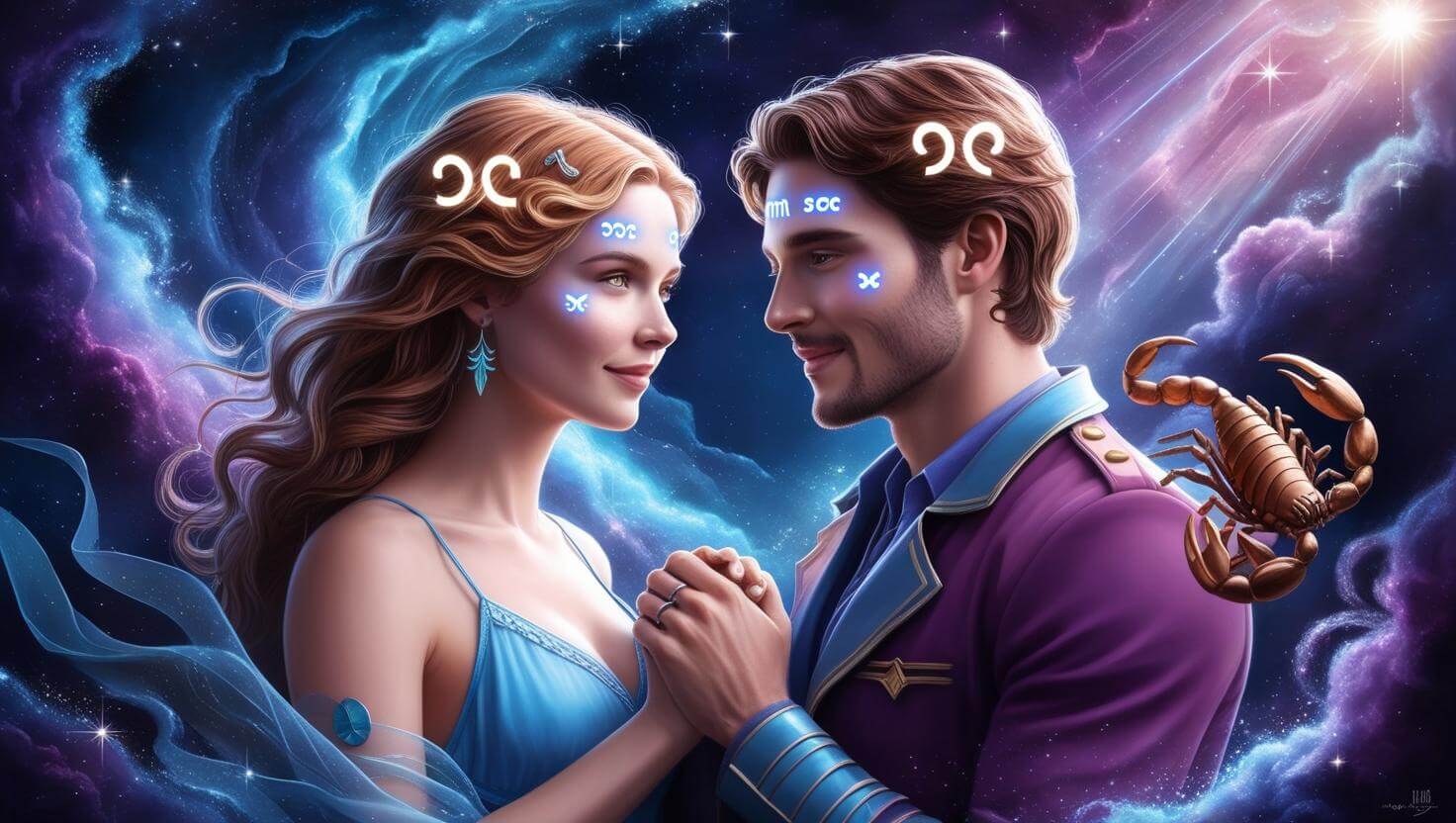 Gemini Man and Scorpio Woman - Love Compatibility Calculator