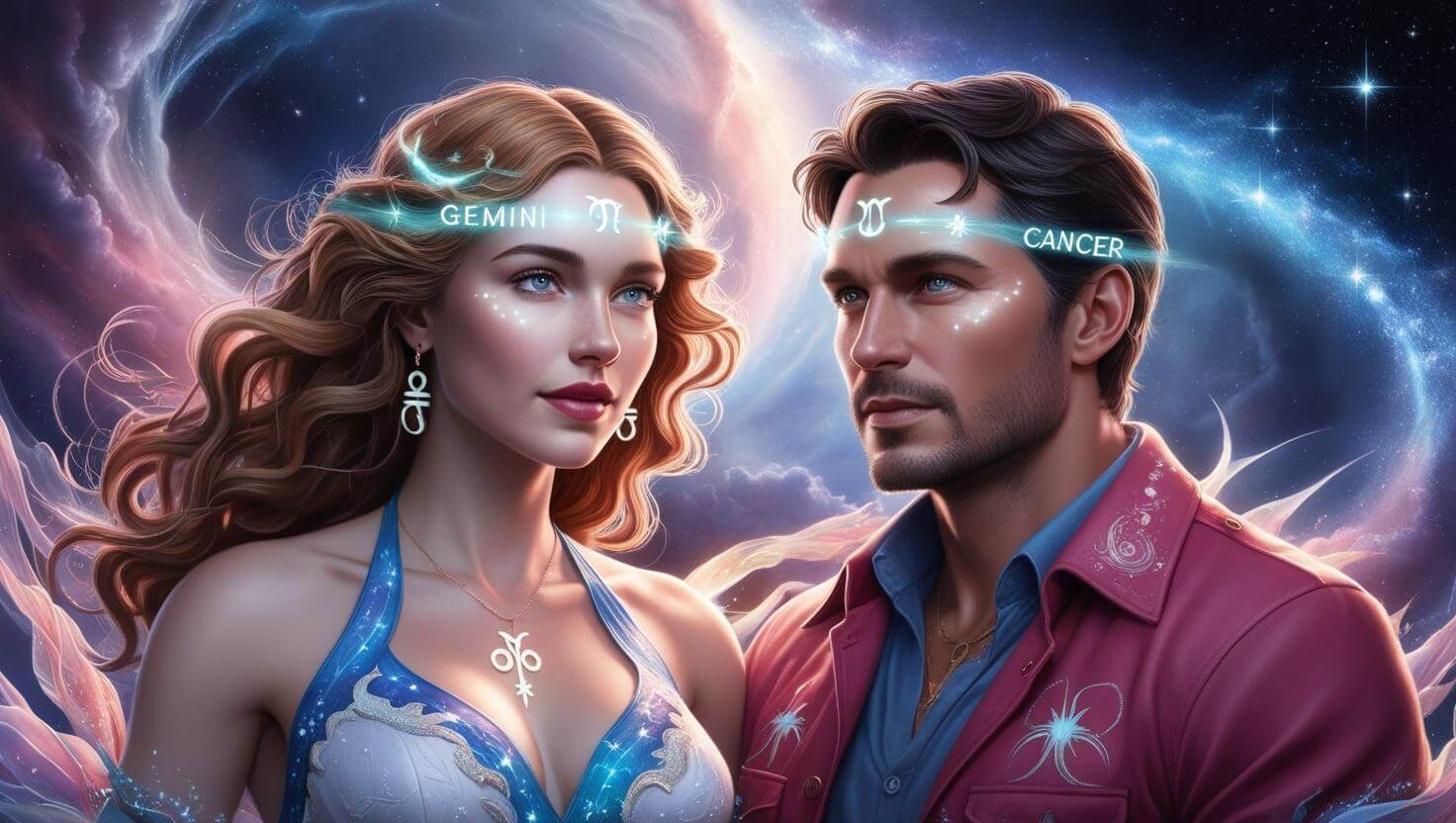 Gemini Woman and Cancer Man - Love Compatibility Calculator