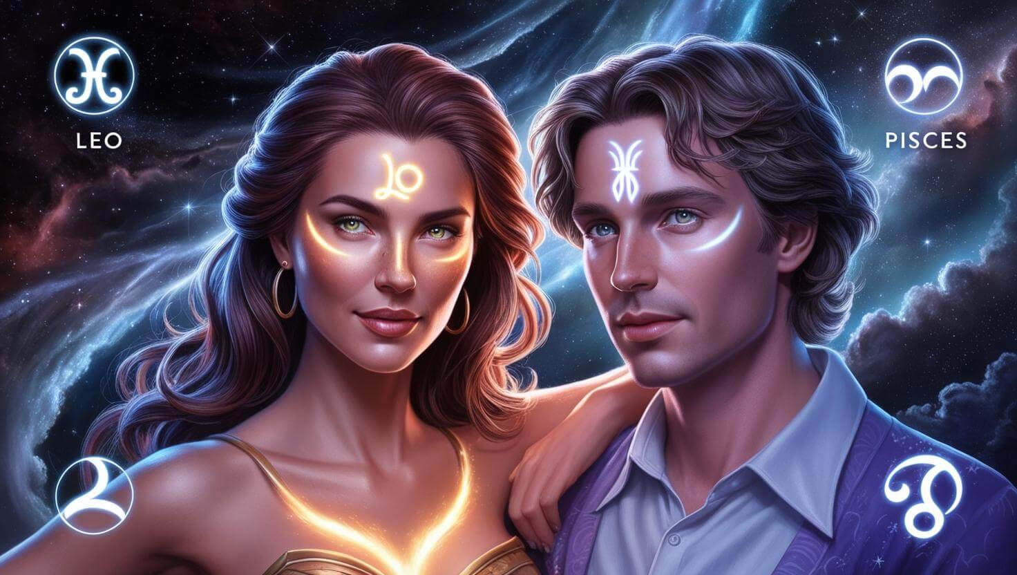 Leo Woman and Pisces Man - Love Compatibility Calculator