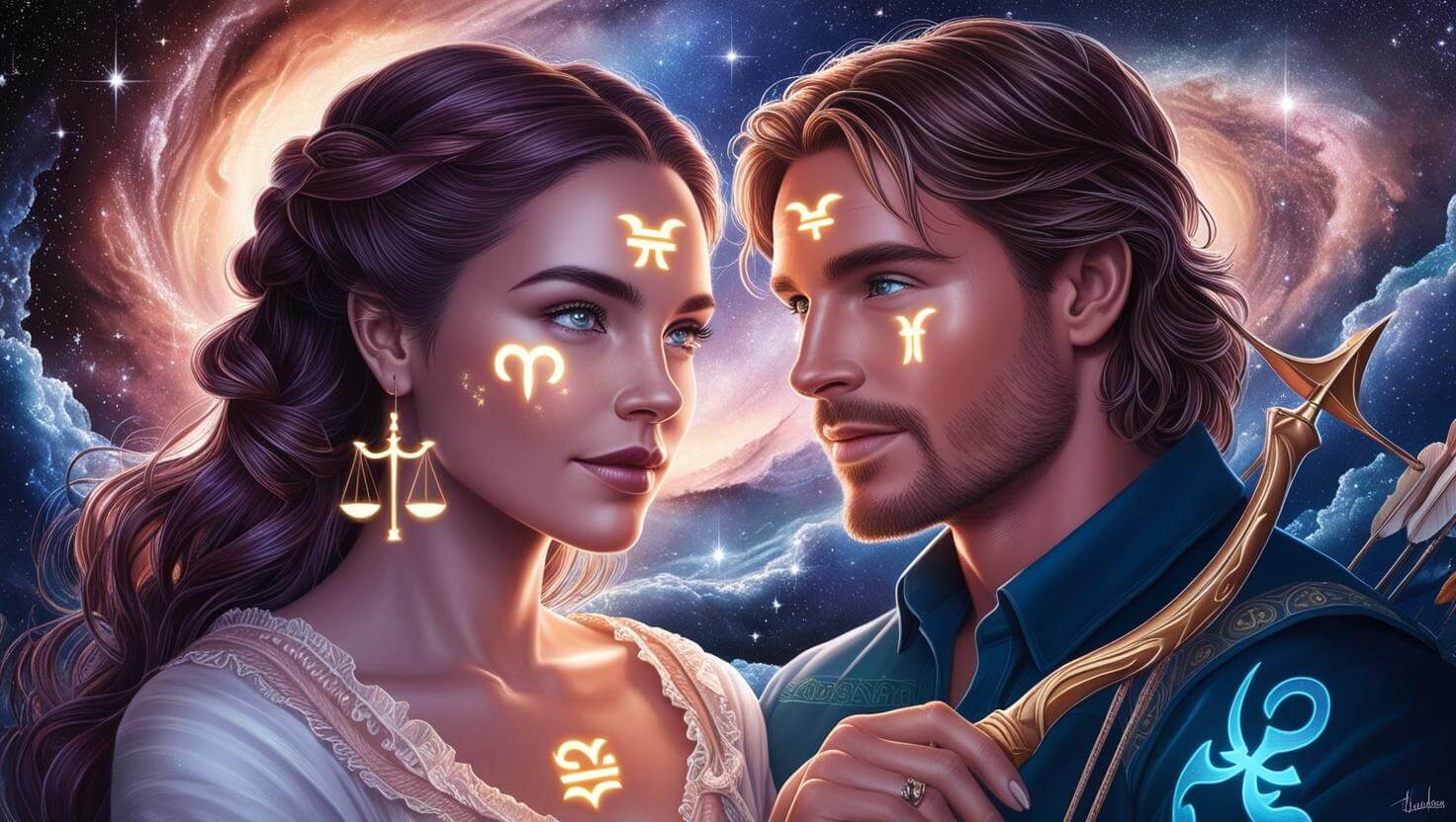 Libra Woman and Sagittarius Man - Love Compatibility Calculator