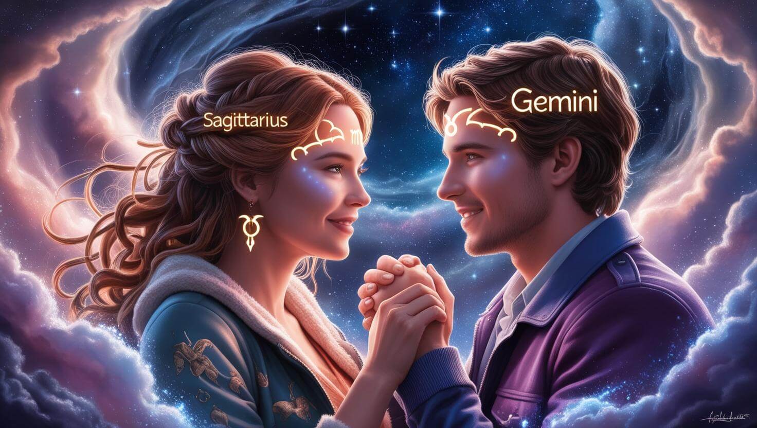 Sagittarius Woman and Gemini Man - Love Compatibility Calculator