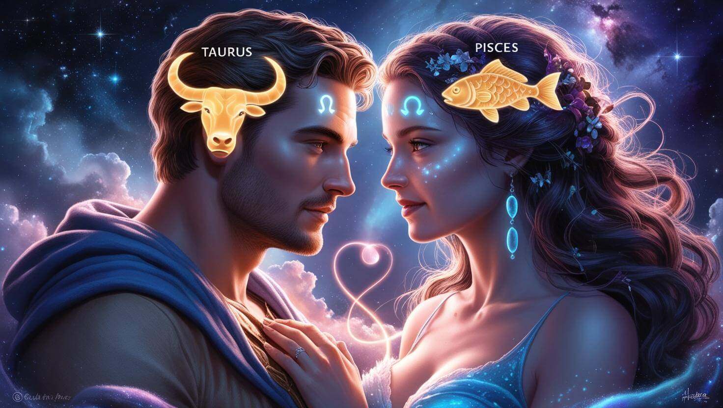 Taurus Man and Pisces Woman - Love Compatibility Calculator