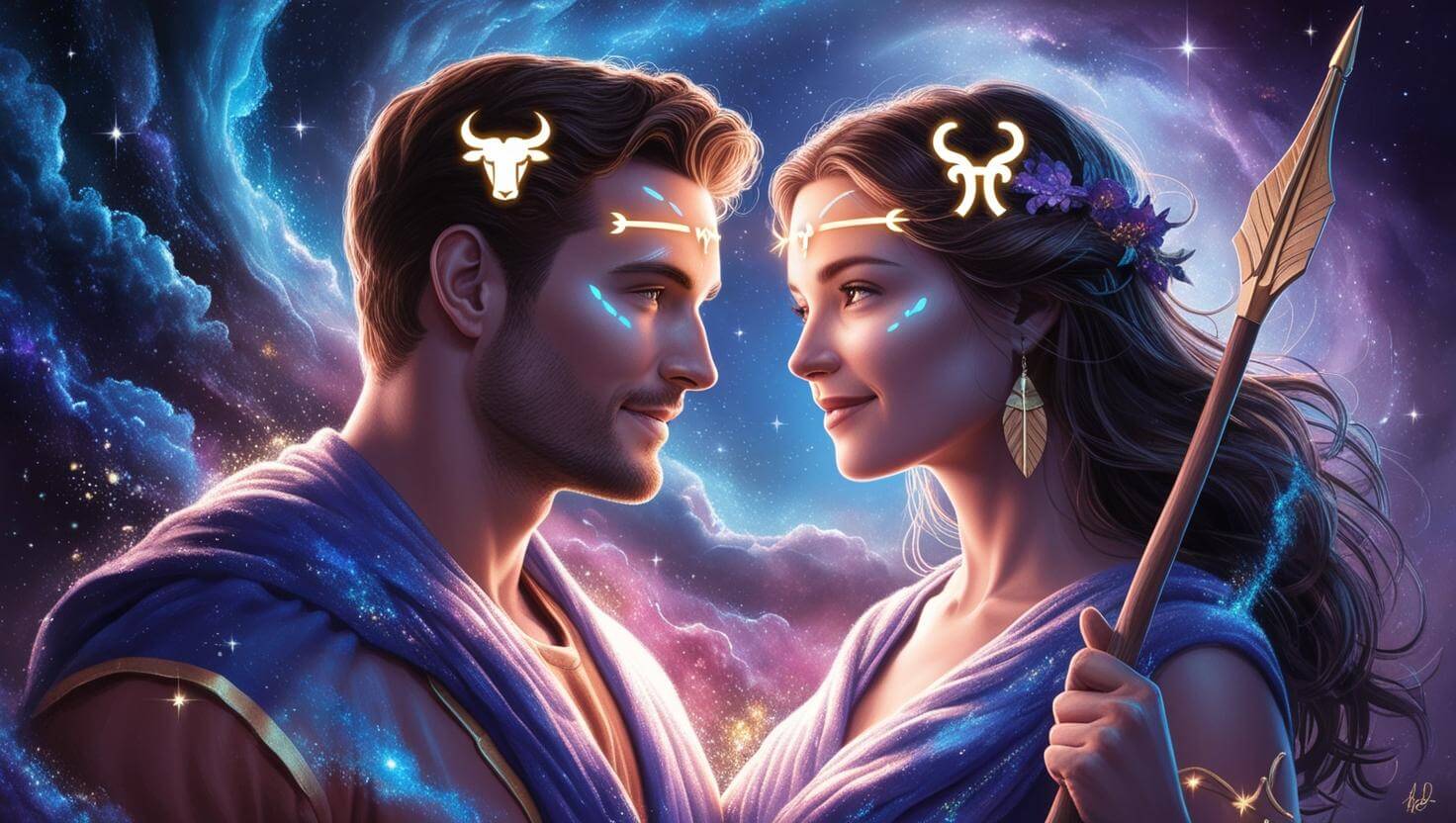 Taurus Man and Sagittarius Woman - Love Compatibility Calculator