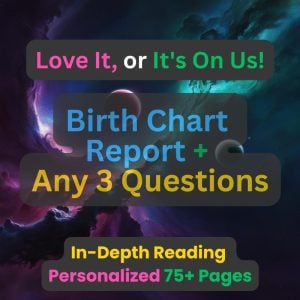 Birth Chart Report With 3 Questions